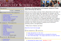 Screenshot of Department of Computer Science